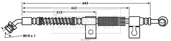 BORG & BECK Pidurivoolik BBH7687